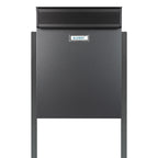 RAL 7016 Free Standing Post Box Magnum