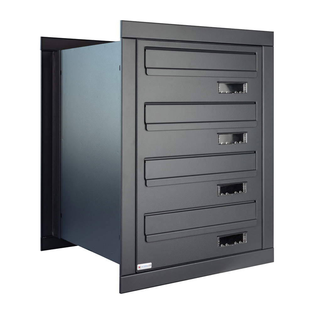 Rear Access Apartment Mailboxes E6 Urban Easy Bank Of 4