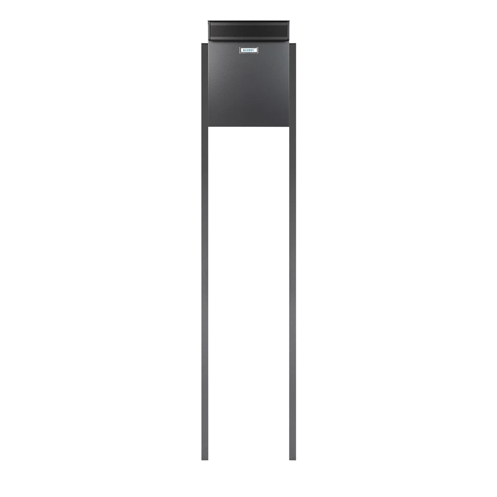 Rear Access Free Standing Post Box Magnum Dark Grey