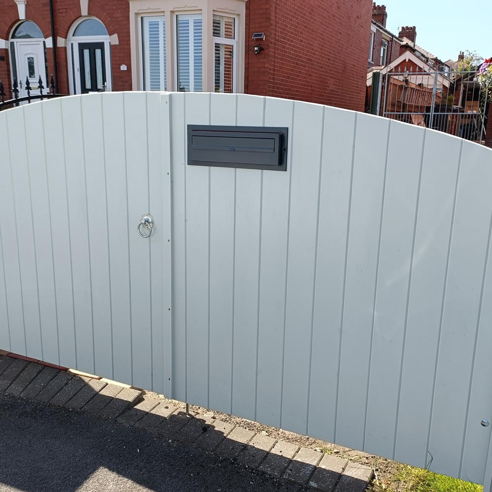 Rear Access Large Letterbox For Gates & Fences W3 4 Lifestyle Image Two