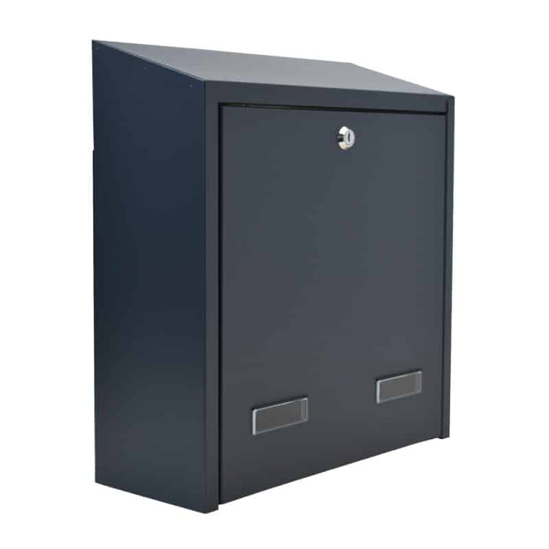 Rear Access Letterbox For Gates And Fences W3 6 Grey