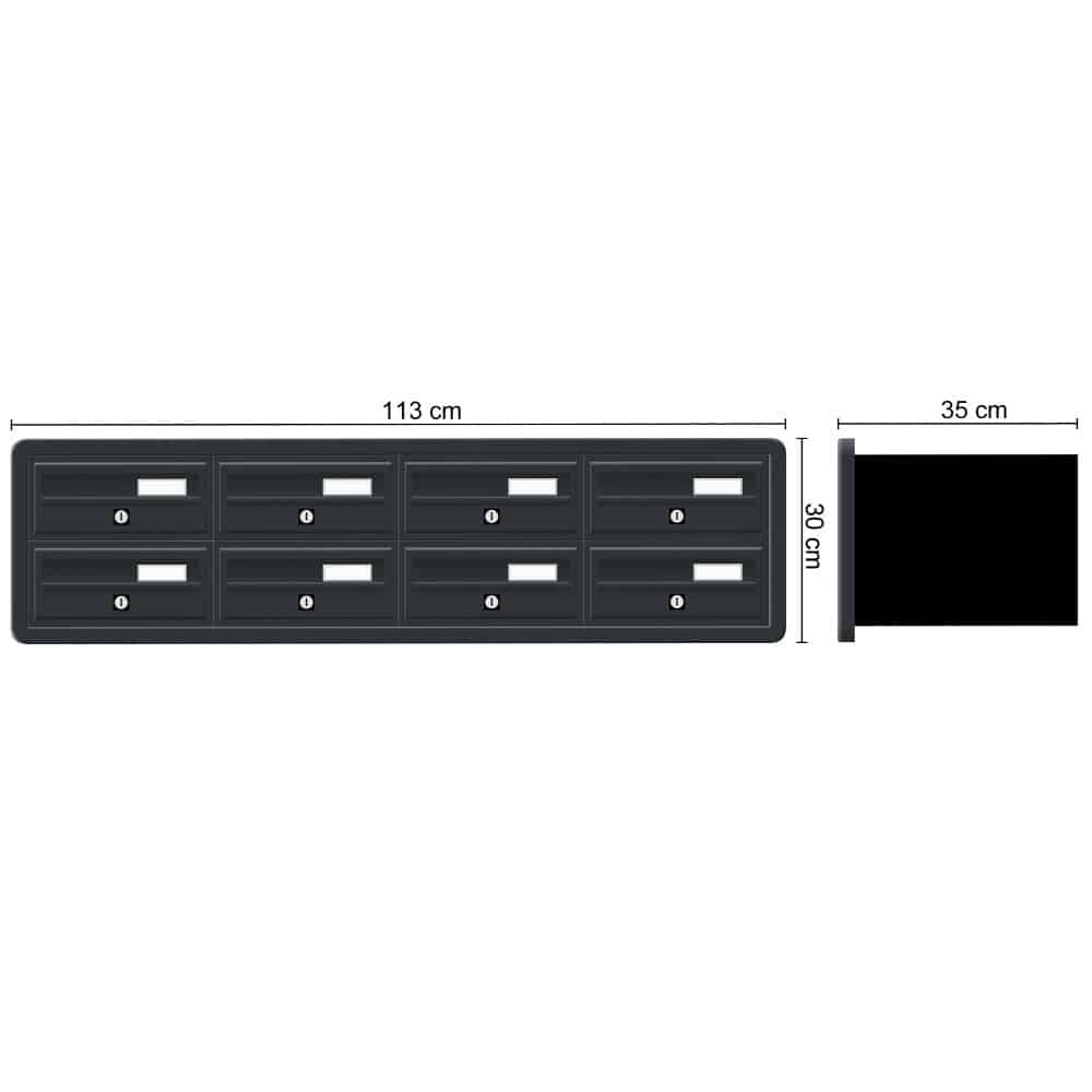 Recess Mounted Modular 270 2x4 8