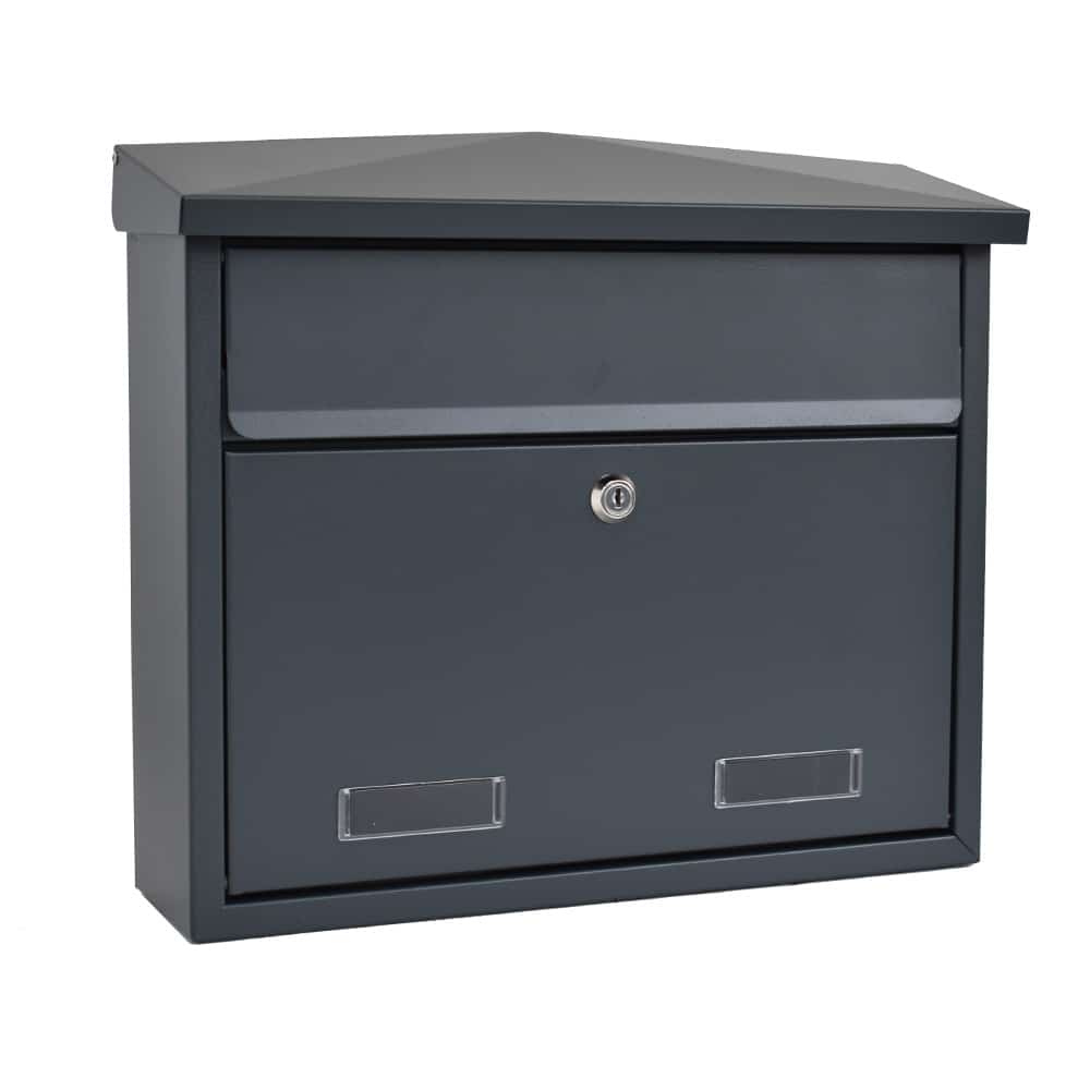 SD5 Large Wall Mounted Letterbox Grey
