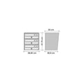 Wall Mounted Post Boxes for Flats External Locking Anthracite Grey - Tocco Di Italia Slim