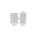Wall Mounted Post Boxes for Flats External Locking Anthracite Grey - Tocco Di Italia Slim