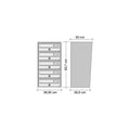 Wall Mounted Post Boxes for Flats External Locking Anthracite Grey - Tocco Di Italia Slim