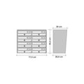Wall Mounted Post Boxes for Flats External Locking Anthracite Grey - Tocco Di Italia Slim