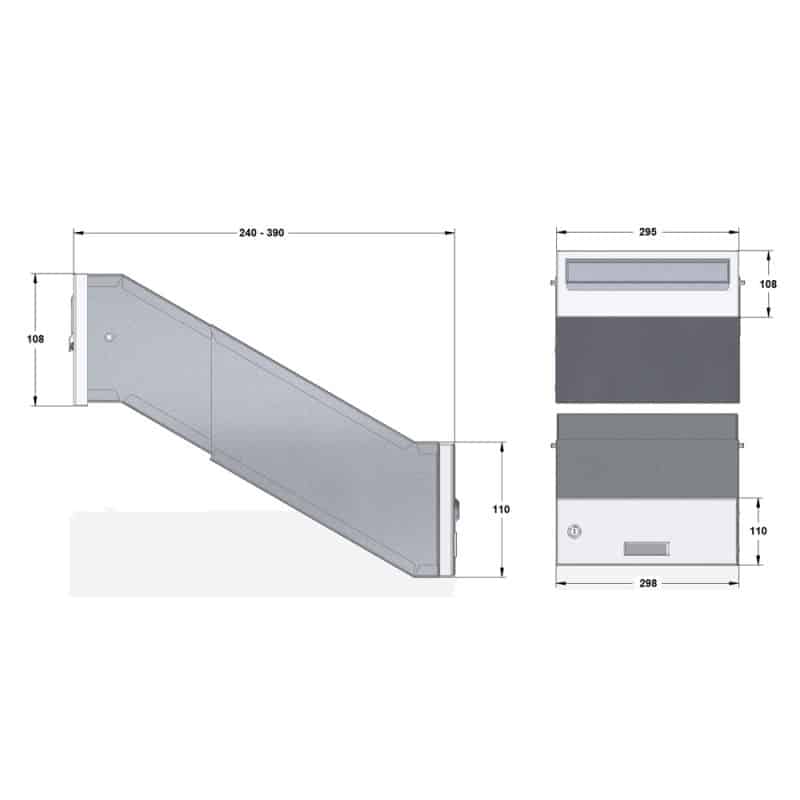 SM all views adjustable through the wall diagram