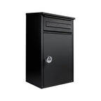 Secure Lockable Outdoor Wall Mounted Parcel Box   Woodpecker In Black   Combination Lock Variant.jpg