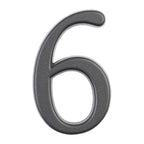 Small House Numbers 6 Graphite