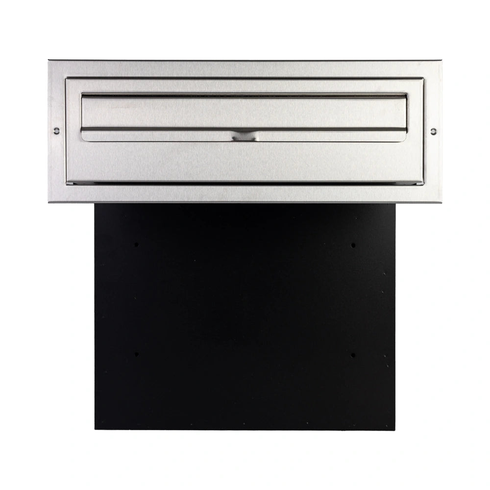 Stainless Steel Front Through Wall Letterbox For One Brick Wall W3 4 XL