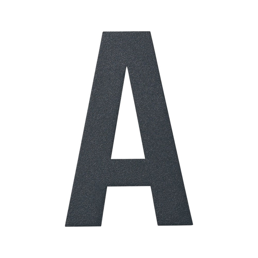 Stylish 3D House Numbers   Stainless Steel Powder Coated Anthracite Grey   Letter A