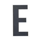 Stylish 3D House Numbers   Stainless Steel Powder Coated Anthracite Grey   Letter E