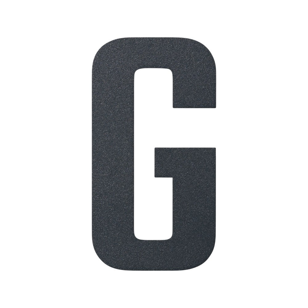 Stylish 3D House Numbers   Stainless Steel Powder Coated Anthracite Grey   Letter G