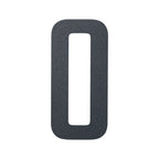 Stylish 3D House Numbers   Stainless Steel Powder Coated Anthracite Grey   Number 0