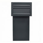 Through The Wall Post And Parcel Box   Sierra   Rear Access   Anthracite Grey