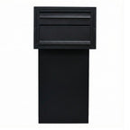 Through The Wall Post And Parcel Box   Sierra   Rear Access   Black