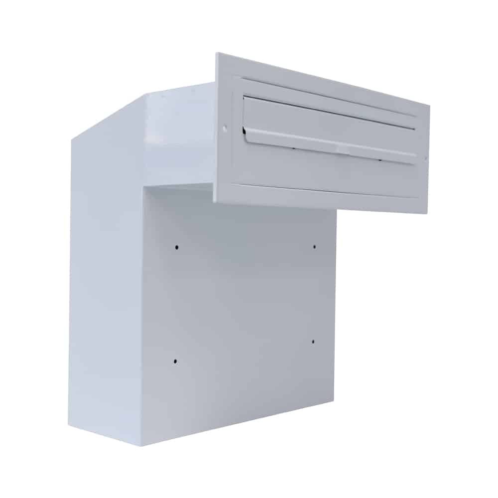 Through The Wall Post Box In White W3 4 XL