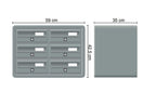 Tocco Di Italia Modular 270 Wall Mounted Letterboxes for Flats Anthracite Grey