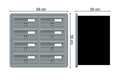 Tocco Di Italia Modular 270 2x4 Recess Mounted Post Boxes For Flats