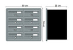 Tocco Di Italia Modular 270 Recess Mounted Post Boxes for Flats Anthracite Grey