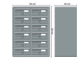 Tocco Di Italia Modular 270 Wall Mounted Post Boxes for Flats Anodized Silver