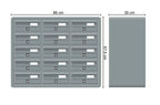 Tocco Di Italia Modular 270 Wall Mounted Post Boxes for Flats Anodized Silver