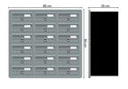 Tocco Di Italia Modular 270 Recess Mounted Post Boxes for Flats Anthracite Grey
