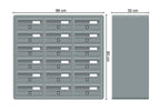 Tocco Di Italia Modular 270 Wall Mounted Letterboxes for Flats Anthracite Grey