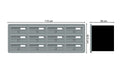 Tocco Di Italia Modular 270 Recess Mounted Post Boxes for Flats