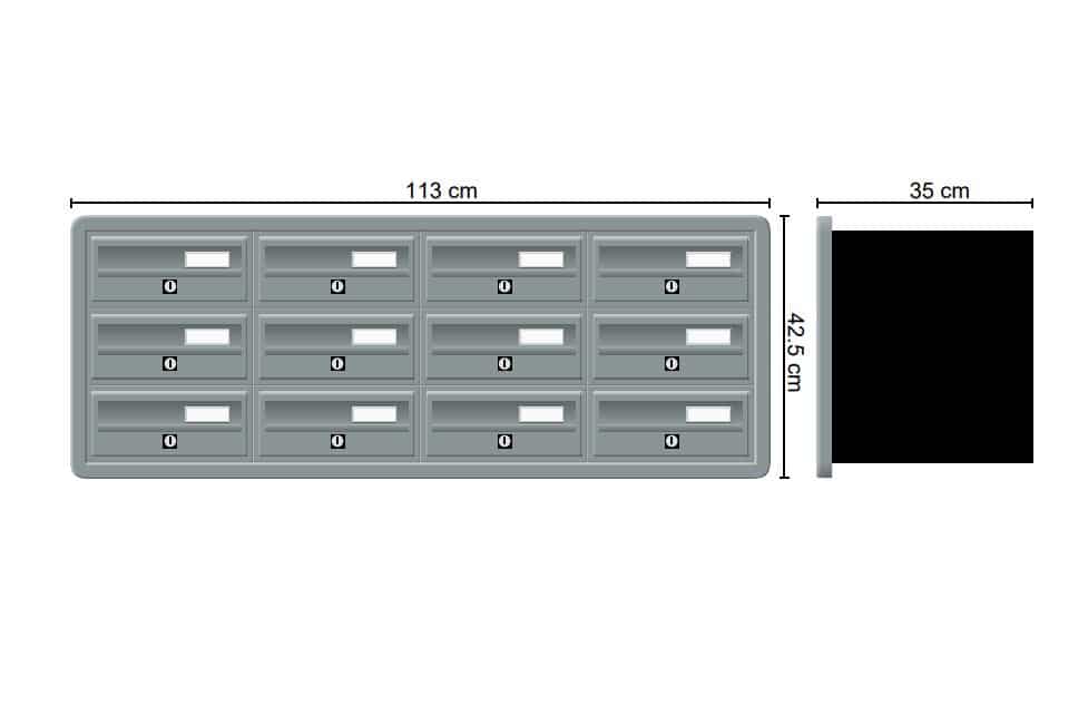 Tocco Di Italia Modular 270 Recess Mounted Post Boxes for Flats