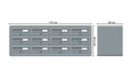 Tocco Di Italia Modular 270 Wall Mounted Post Boxes for Flats Anodized Silver