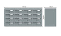 Tocco Di Italia Modular 270 Wall Mounted Post Boxes for Flats Anodized Silver