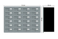 Tocco Di Italia Modular 270 Recess Mounted Post Boxes for Flats