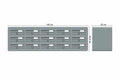 Tocco Di Italia Modular 270 Wall Mounted Post Boxes for Flats Anodized Silver