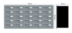 Tocco Di Italia Modular 270 Recess Mounted Post Boxes for Flats Anthracite Grey