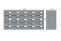 Tocco Di Italia Modular 270 Wall Mounted Post Boxes for Flats Anodized Silver
