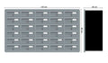 Tocco Di Italia Modular 270 Recess Mounted Post Boxes for Flats