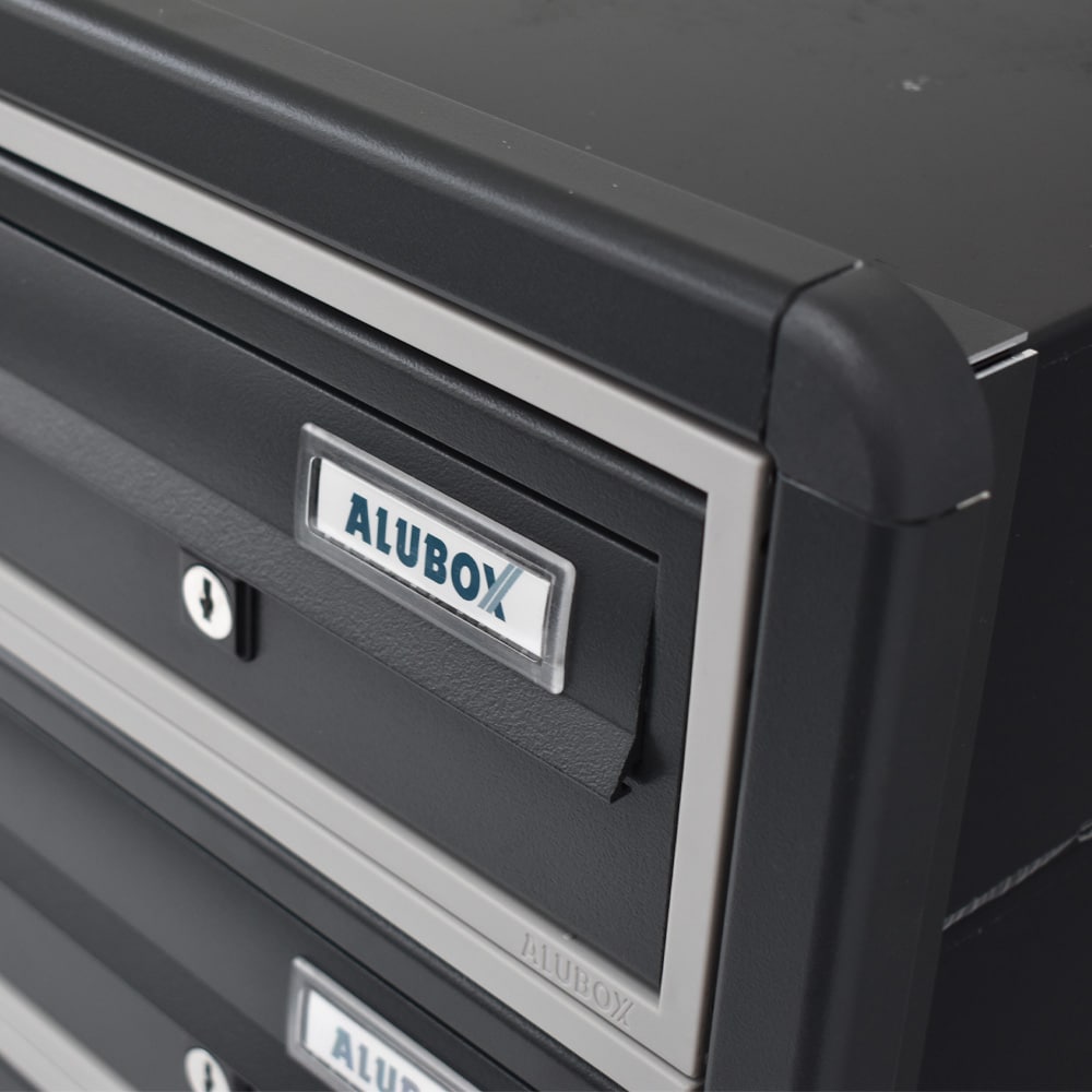 Tocco Di Italia Modular 270 Wall Mounted Letterboxes For Flats Anthracite Grey Recess Mounted 2