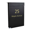 Tonale Wall Mounted Minimalistic Black Letterbox