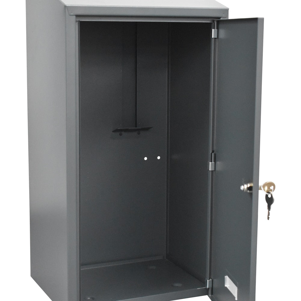 Rail mounted post box W3-7 with vertical letter slot