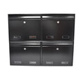 W2 Wall Mounted Post Box In Black 4 4