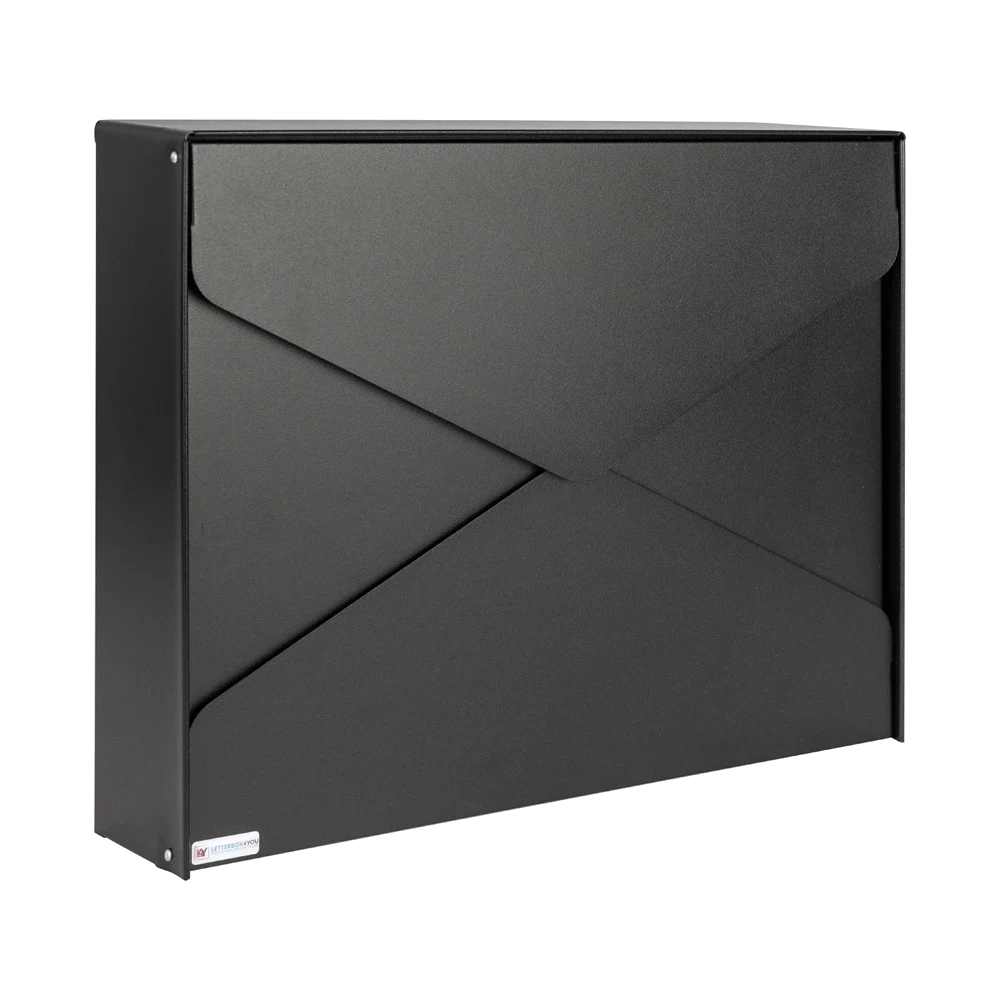 Wall Mounted External Letterbox Lockable Galvanised Steel - Gavia