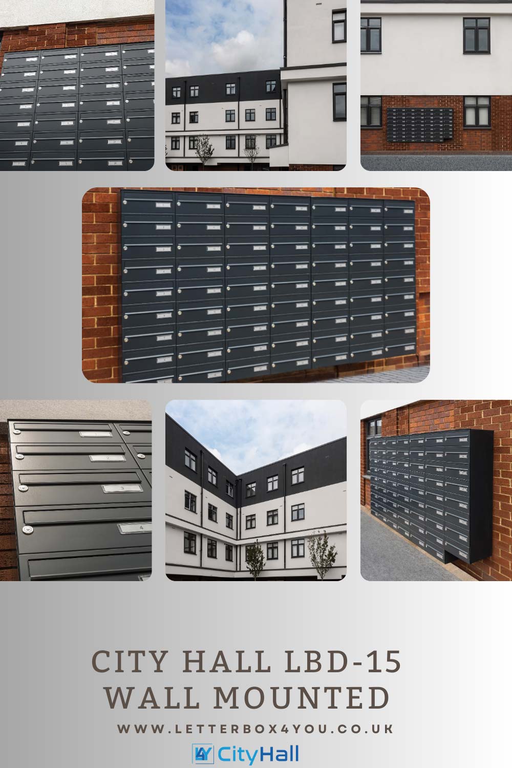 Wall Mounted Communal Post Boxes For Flats LBD 015