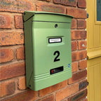 Wall Mounted External Cast Post Box Gioiosa Green