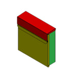 Wall Mounted Letterbox Skylark Front Access   Dimensions 2