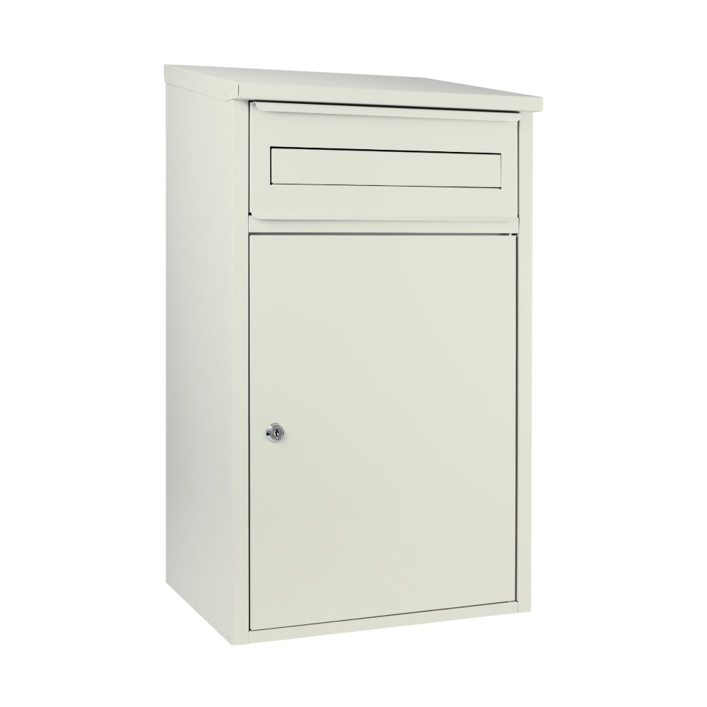 Wall Mounted Parcel Post Box   Woodpecker   Pebble Grey