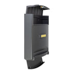 Wall Mounted Post Box Large Cast Aluminium   Europa Maxi Black_open