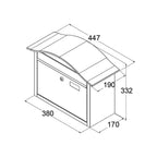 Free Standing Outdoor Post Box – Partridge with FR-2 Stand