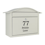 Wall Mounted Post Box   Partridge   Pebble Grey
